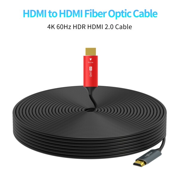 Twozoh HDMI光ファイバーケーブル 75M 4Kファイバー HDMI コード 4K@60Hz/18Gbps対応_1