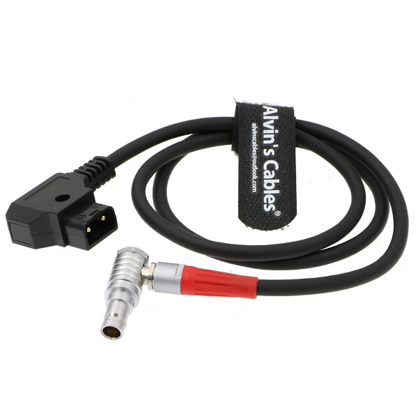 Alvin's Cables Teradek Bolt 500 用の 電源 ケーブル 回転 180度 直角 2 pin オス to D tap