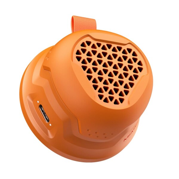 MIATONE MagRover Bluetooth スピーカ MagSafe対応 磁吸式 マグネットスマホスタンド 防水 TWS機能 マイク内蔵 ポータブル ワイヤレススピーカー お風呂・サイクリング・アウトドア用(オレンジ)_2