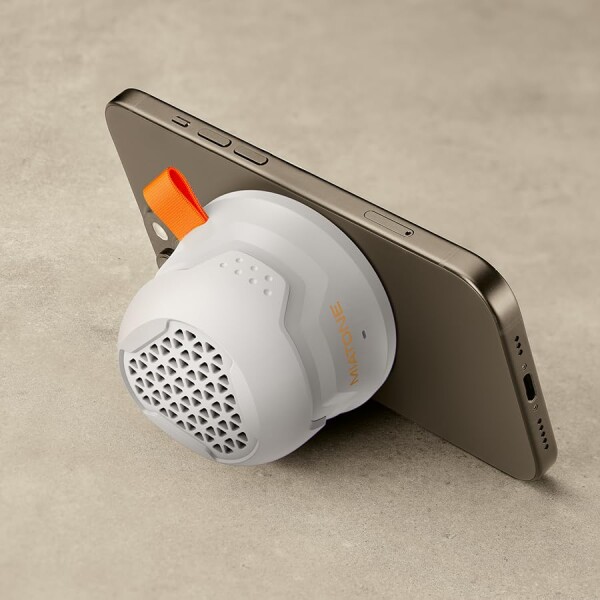 MIATONE MagRover マグネット式Bluetoothスピーカー Bluetooth5.4 MagSafe対応 12時間連続再生 84g超軽量 持ち運び便利 IP66防塵防水スピーカー 風呂 TWS機能 マイク内蔵 キッチン・車・冷蔵庫対応_4