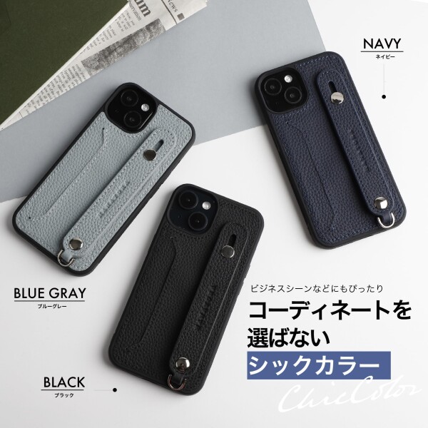 HANATORA for iPhone 14Plus ケース 本革 耐衝撃 背面ベルト ストラップリング スマホケース スマホ スタンド機能 ネックストラップ 付き カードポケット シュリンクレザー ギフト トープ CGHGZ-14_8