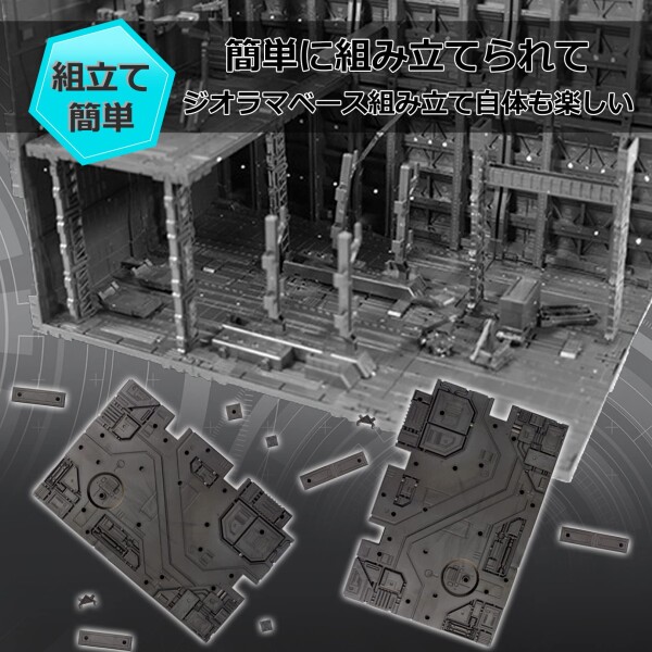 sac taske プラモデル ジオラマベース 格納庫 アクションベース ビルダーズパーツ ガンプラ (Type 34)_2