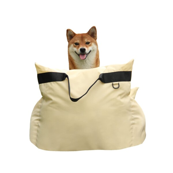 kashima ペット用品 カー用品 ドライブ シート ドライブベッド 座席シート ドライブボックス 犬 小型犬 猫 飛び出し防止 リード付き 滑り止め加工 (白根)