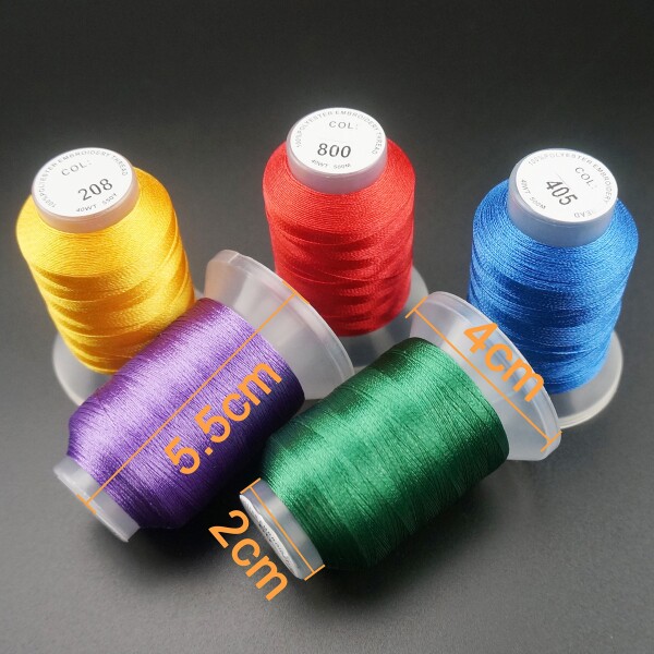 New brothread 63ブラザーカラー ポリエステルミシン刺しゅう糸セット500M（550Y）50番 各スプール 刺しゅうミシン糸 刺繍糸 刺しゅうミシン用