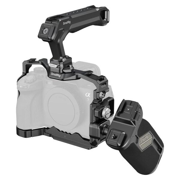 SmallRig HawkLock クイックリリースケージキット Sony対応 Alpha 7R V / A7 IV / A7S III/7 V用 トップハンドル/サイドハンドル/HDMIケーブルクランプ付き - 5599