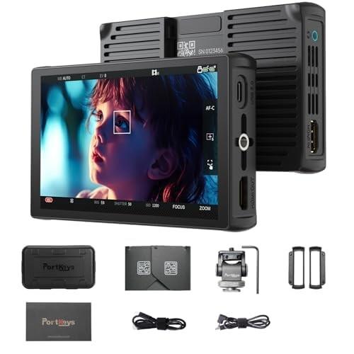 Portkeys LH5C カメラモニター 5.4インチ 800nit 4K HDMI入力 3D LUT 波形フォーカスピーキング カメラコントロールフィールドモニター FX3//FX30/A6700/A7S III/A7M IV、R5/6/7/8、GH6/BGH1/S5M2用_8
