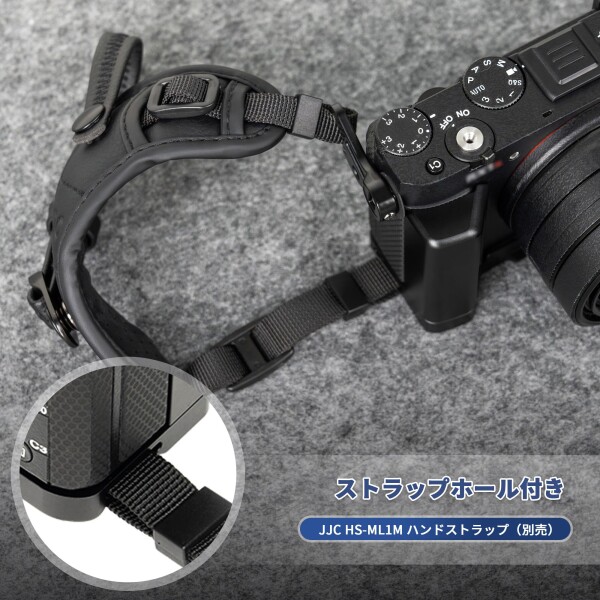 JJC 金属 L型ハンドグリップ ソニー RX1R III DSC- RX1RM3 RX1R3 適用 電池交換が便利 底の1/4"-20ネジ穴 & アルカタイプ スピーカー穴付き ブラック_7