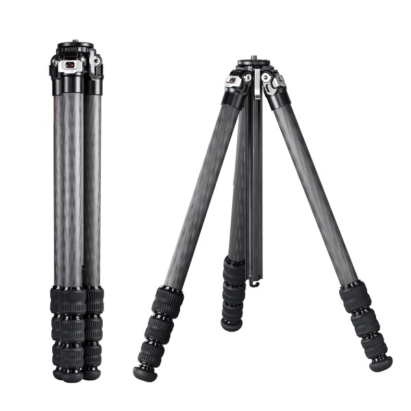 SWFOTO T2841CE 三脚 一眼レフ カメラ コンパクト カーボン トラベル フレキシブル三脚 防水耐荷重15kg