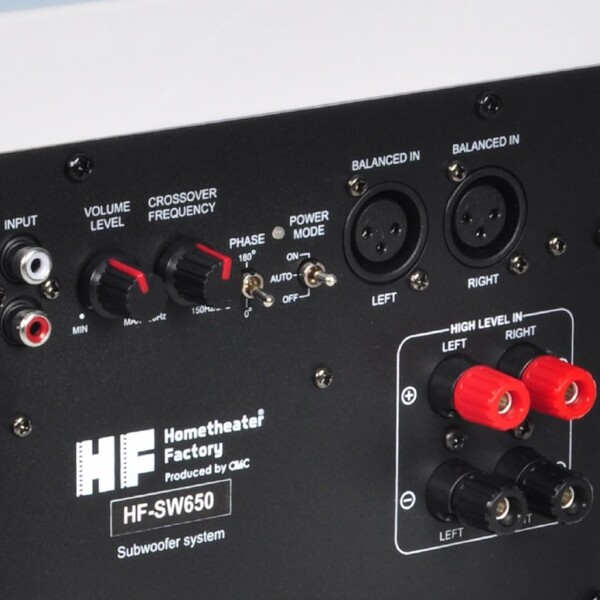 ホームシアターファクトリー サブウーファー 16.5cm 6.5インチ 再生周波数 45Hz〜200Hz サランネット付属 アバックオリジナルブランド HF-SW650 (ホワイト)_7