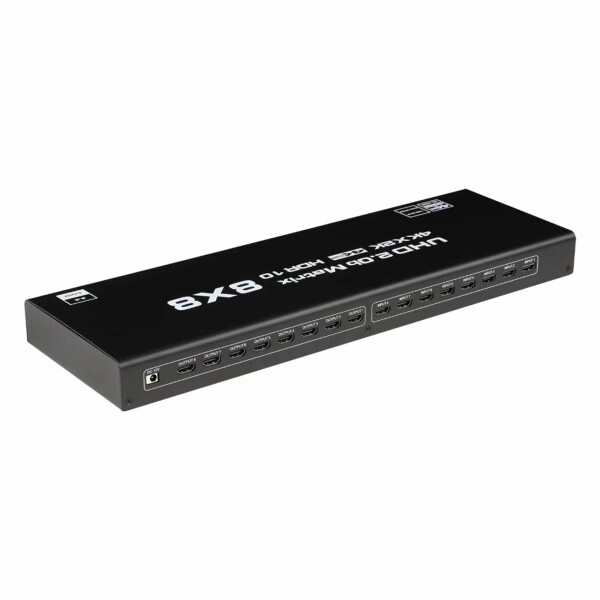 HDMI2.0 HD デジタル 8X8 マトリクス、4K/60HZ/1080P144HZ の TV のモニターへの PC のための 8X8 スイッチャのディバイダー RS232 IR リモート・コントロール_1