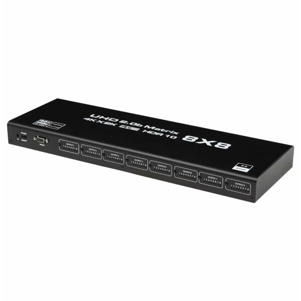 HDMI2.0 HD デジタル 8X8 マトリクス、4K/60HZ/1080P144HZ の TV のモニターへの PC のための 8X8 スイッチャのディバイダー RS232 IR リモート・コントロール_2