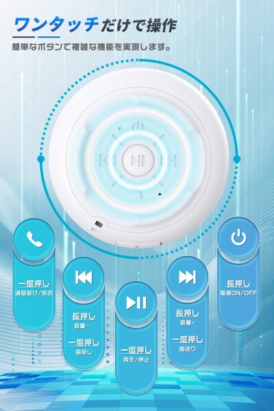 bluetooth スピーカー IPX7 小型ミニ 持ち運び 軽量 コンパクト 大音量 ワイヤレス スピーカー お風呂12時間連続再生 ブルートゥース ハンズフリー通話 マイク内蔵 360°サウンド ぶるーとゅ_6