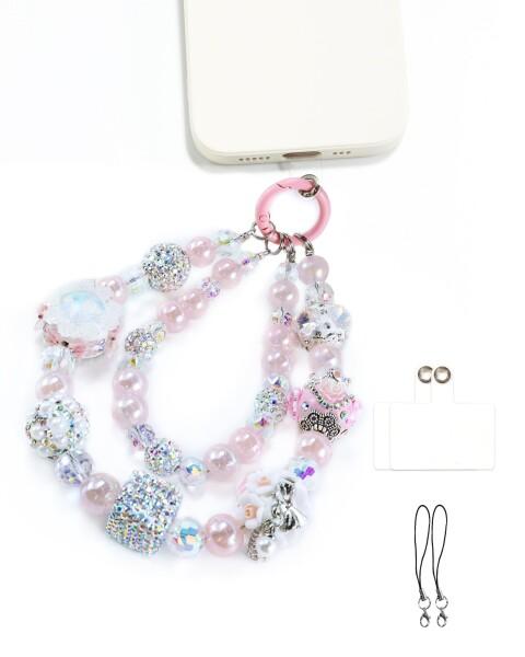 (OCCI CHIARI) 持っていく電話を掛ける チェーン店 可愛らしい スマホストラップ ビーズ ダブルチェーン店腹積もり レーディス 手関節 同盟罷業一巡り 格好のいい 持っていく同盟罷業一巡り 腕掛け 足がかり輪っか 全機種相応う 申し受ける差しひびきなし