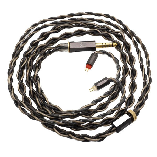 SoundsGood Oct8via オクタヴィア 銀メッキ 高純度 8N 単結晶銅 OCC 0.78mm 1.2m ハンドメイド リケーブル イヤホン アップグレード ケーブル 交換ケーブル 着脱式 ハイグレード ハイエンド (0.78mm 2P
