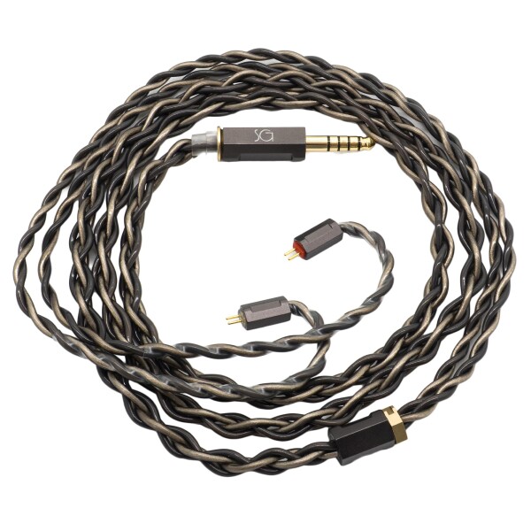 SoundsGood Oct8via オクタヴィア 銀メッキ 高純度 8N 単結晶銅 OCC 0.78mm 1.2m ハンドメイド リケーブル イヤホン アップグレード ケーブル 交換ケーブル 着脱式 ハイグレード ハイエンド (0.78mm 2P