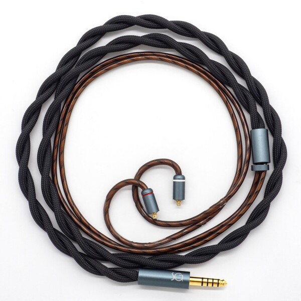 SoundsGood Eidos エイドス ハンドメイド リケーブル 高純度 銀メッキ 無酸素銅 グラフェン 単結晶銅 エナメル銅 混合線 イヤホン アップグレード ケーブル 交換ケーブル (MMCX-4.4mm)