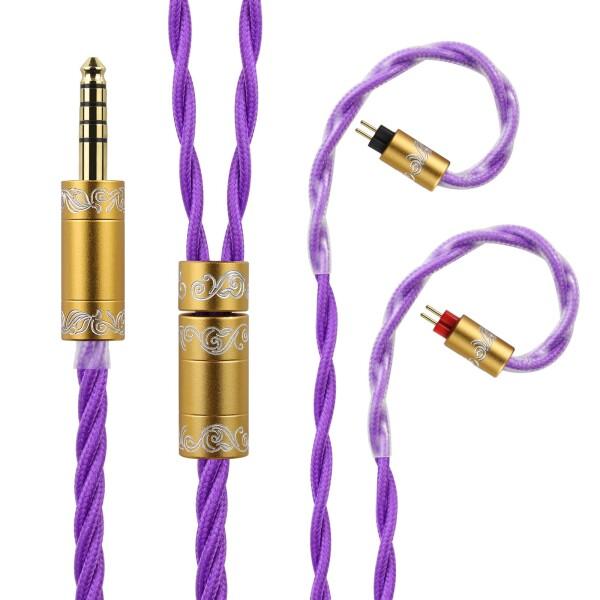 cooyin AL65P リケーブル 2Pin 0.78mm ケーブル イヤホンケーブル 4芯