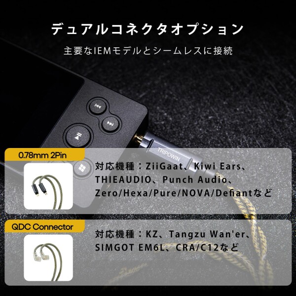 Linsoul Tripowin Cygnus ハイブリッド単結晶銅 IEMケーブル、Litz TYPE5構造＆AWG17仕様 イヤホンコード、インイヤーモニター＆有線イヤホン用HiFi交換ケーブル (0.78mm2pin)_7
