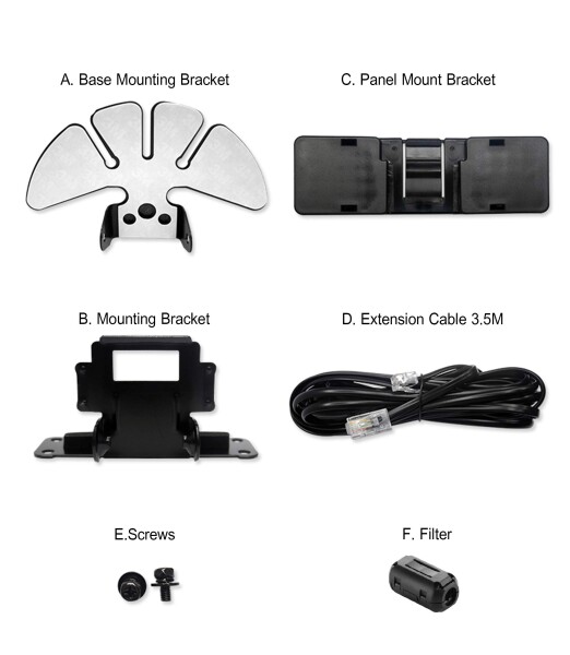 KENWOOD TM-V71（E/A）対応 クイックリリース式 リモートマウントキット フロントセパレーションケーブル付属 GABIL RADIO_5