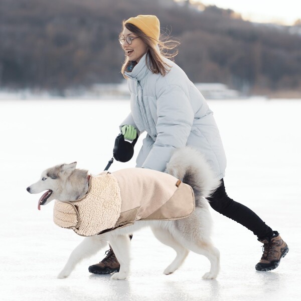 VanderHOME 犬服 冬 犬用コート 犬用ジャケット ペット服 綿入り 冬服 ドッグウェア 着脱簡単 保温 防寒 可愛い 秋冬 春 暖かい 寒さ対策 雪?策 もこもこ 軽量 お散歩 小型犬 中型犬 大型犬_1