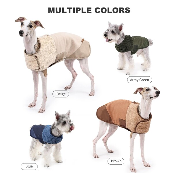 VanderHOME 犬服 冬 犬用コート 犬用ジャケット ペット服 綿入り 冬服 ドッグウェア 着脱簡単 保温 防寒 可愛い 秋冬 春 暖かい 寒さ対策 雪?策 もこもこ 軽量 お散歩 小型犬 中型犬 大型犬_5