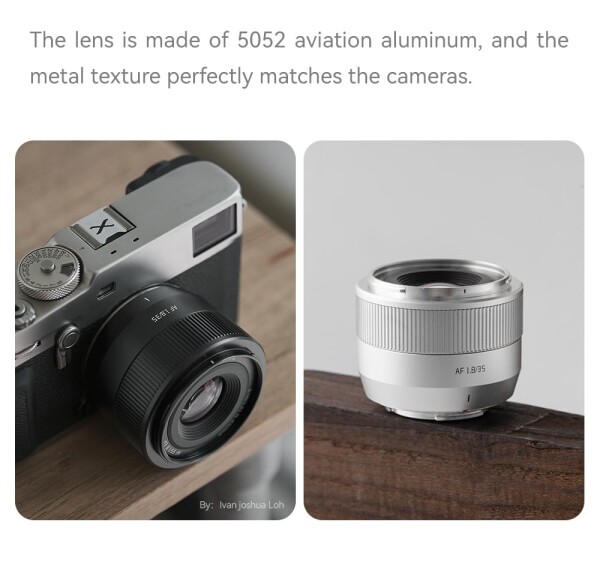 TTArtisan af 35mm F1.8 II オートフォーカス APS-C ミラーレスカメラレンズ (E マウント シルバー)_4