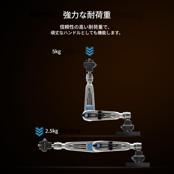 DF DIGITALFOTO 11"マジックアーム カメラアーム F22 クイックリリースプレート カメラ アーム 1/4"と3/8"ネジ付き クイックインストール マジックアーム 雲台/ビデオライト/フラッシュ/ストロ_8