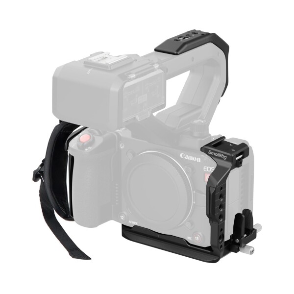 SmallRig C50用ケージキット Canonに対応 XLRハンドルエクステンション コールドシューマウント付きカメラケージ HDMIケーブルクランプ Arcaスタンド用クイックリリースプレート ハンドストラ