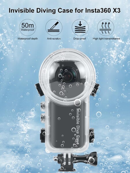 PULUZ 50m/164フィート防水ケース保護水中ダイビングシェルブラケットアクセサリー付き 防水ケース_1
