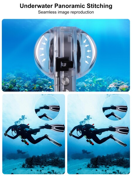 PULUZ 50m/164フィート防水ケース保護水中ダイビングシェルブラケットアクセサリー付き 防水ケース_2