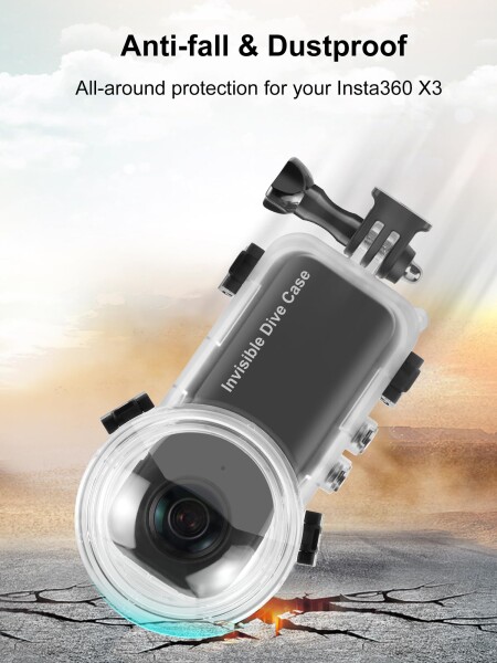 PULUZ 50m/164フィート防水ケース保護水中ダイビングシェルブラケットアクセサリー付き 防水ケース_6