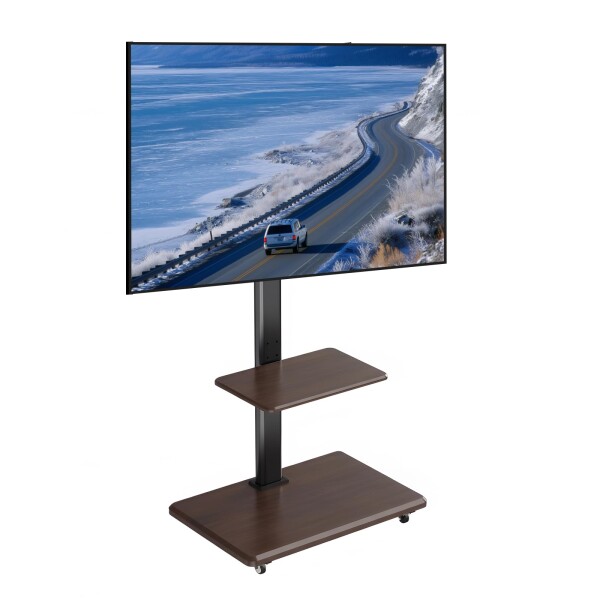 IMIEE テレビスタンド キャスター付き 壁寄せ tvスタンド ハイタイプ テレビ台 移動式 tv stand 首振り可能 省スペース 26-65インチ対応 耐荷重40kg VESA600X400mm 家用 会社用 業務用 ビジネス展示