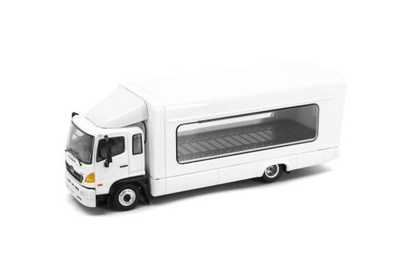 Tiny City 1/64 日野 500 屋根付き積載車 (ホワイト)
