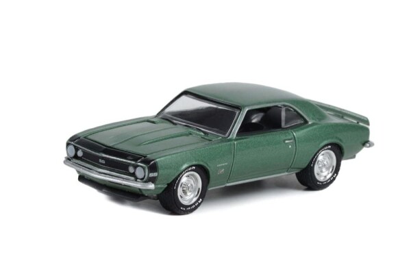 1967 シボレー カマロ SS 369 グリーン グリーンライト 13320A/48-1/64スケール ダイキャストモデルカー