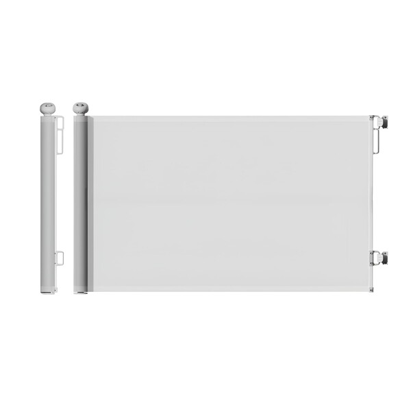 ロール式ベビーフェンス ベビーゲート 幅300cm伸縮可変 高さ86cm ドア/階段口対応 ペット兼用ゲート 取付穴不要（ネジと両面テープ同梱） 強化メッシュ素材 片手操作ロック タイル/木壁/