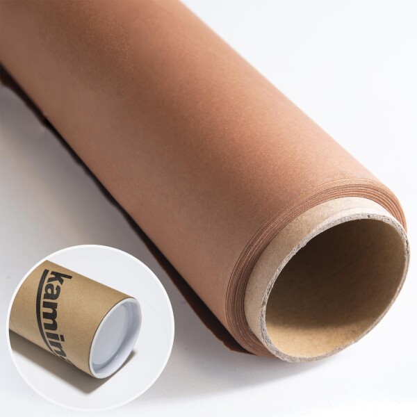 Kaminari 背景紙 1m×10m ナツメグ (Nutmeg) プロ仕様バックペーパー 保護チューブ付き 商品撮影・EC撮影・ポートレートに最適