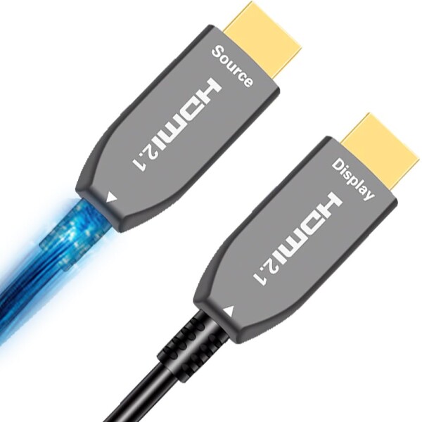 Elfcam(R) - 3m 8K HDMI 2.1 マルチモード光ファイバーケーブル OM3、HDMI ウルトラケーブル 48 Gbit/s 8K@60Hz 4K@120Hz HDR ダイナミック HDCP 2.2 および 2.3 eARC 対応、HDTV モニター対応 6,329円