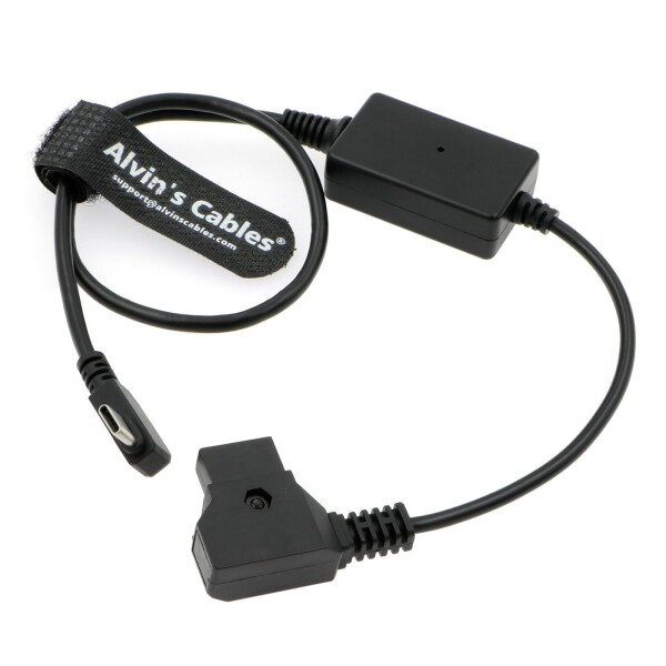 Alvin's Cables D-Tap to USB-C PD充電ケーブル Canon R5C/Sony A7SIII/Nikon Z9/Panasonic S5等対応 45cm