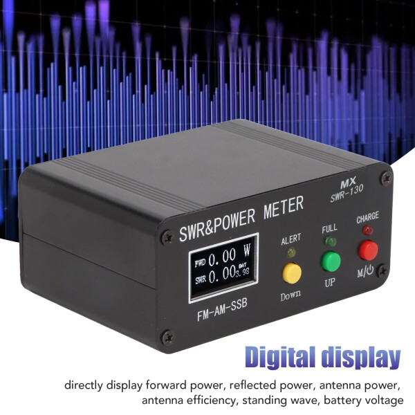 SWR &amp; パワーメーター、SWR-130 0.5?120W 定在波メーター デジタル表示 1.8?50MHz FM AM CW SSB モード 短波パワーメーター_2