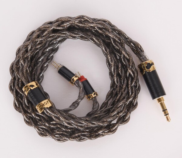 2pin3.5mmリケーブル 8N単結晶銅銀メッキ＋希土銅＋単結晶銅パラジウムメッキ線材 CIEM2pin 0.78mmイヤホンアップグレードケーブル 3.5mmステレオイヤフォン交換ケーブル (2pin3.5mm)