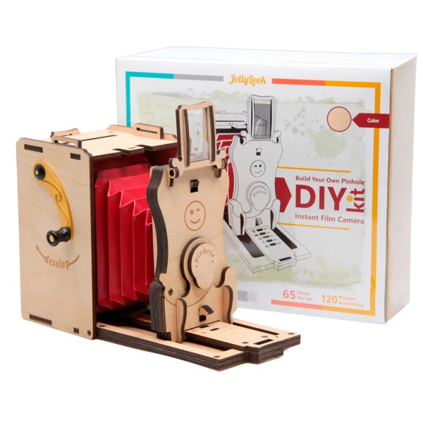 JollyLook ピンホールMini インスタントフィルムカメラ DIYキット Natural Wood JLK002 18,396円