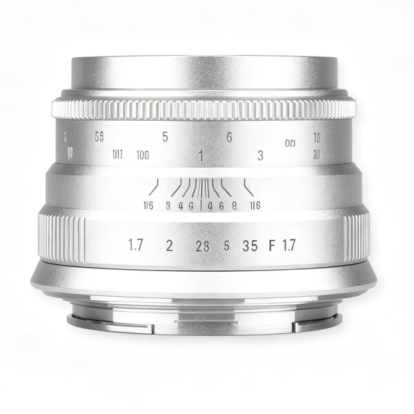 Brightin Star 35mm F1.7 大口径 MF 単焦点レンズ Canon キヤノン EOS-Mマウントに対応 APS-C ミラーレス用 Canon キヤノン カメラ M6 M50 M5 M3 M200 M10 M100 M M2など EOS-Mマウント ミラーレスカメラ用 シルバ 12,434円