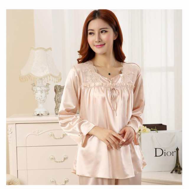 シルクパジャマ レディース 上下 3点セット セットアップ インナー