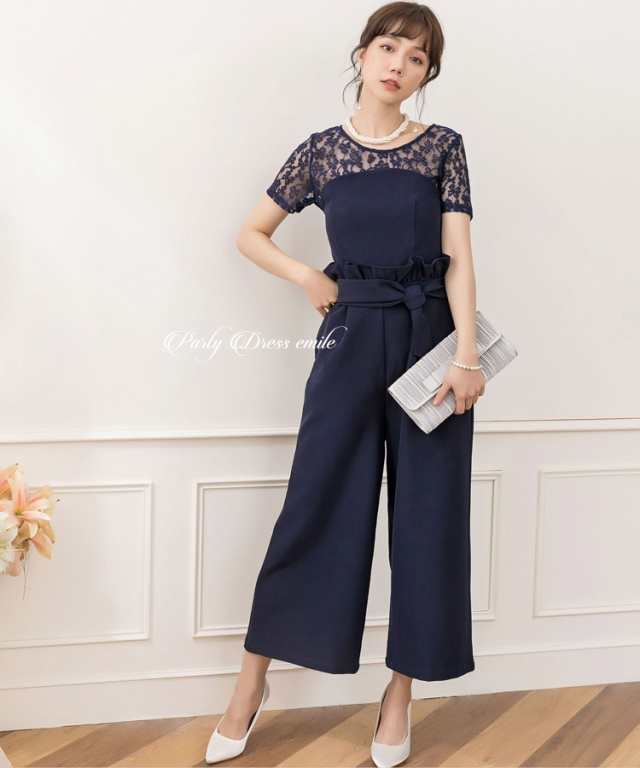 パンツドレス パーティードレス パンツ 結婚式 お呼ばれ 二次会 ドレス