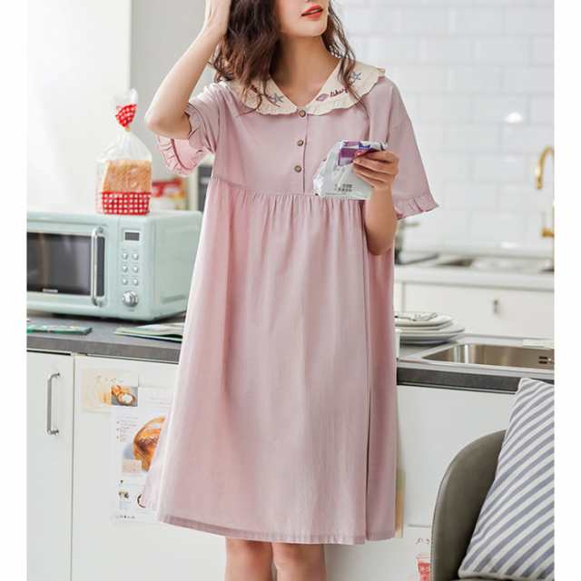 レディース ネグリジェ 夏用 モダール 大きいサイズ フリル ルームワンピース 柔らかい 肌に優しい 家着 寝間着 薄手 通気 吸湿 姫系 ファッション かわいい パジャマパーティ お泊り時 Vネック 寝やすい 五分袖 ひざ丈 JITIFA レディース ネグリジェ 夏用 モダール 大きいサイズ フリル ルーム