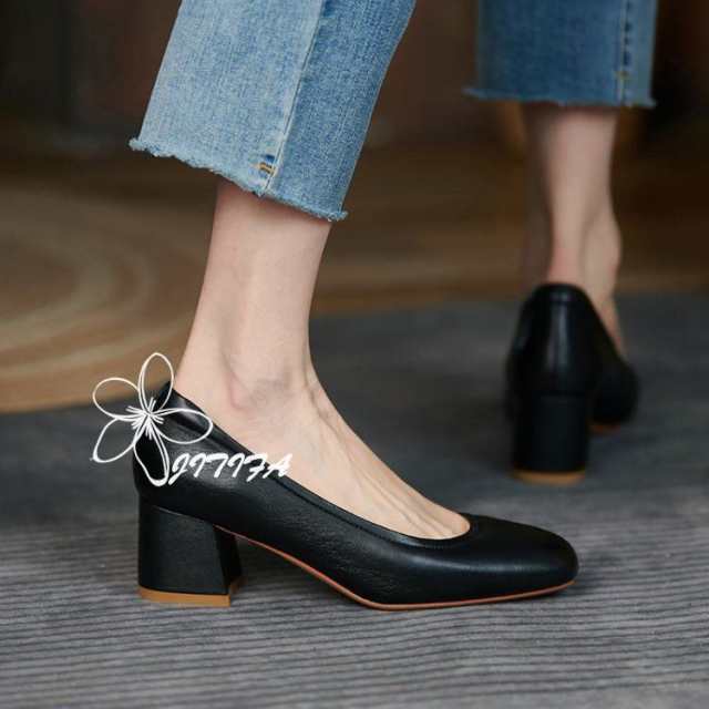 パンプス 卒業式 仕事パンプス 黒 7センチ ヒール ローヒール 3.5cm 5.5センチ ヒール低め 太ヒール 痛くならない 歩きやすい 靴 疲れない オフィス 仕事 立ち仕事 プレーン フォーマル ママ 卒園式 入園式 入学式 就活 冠婚葬祭