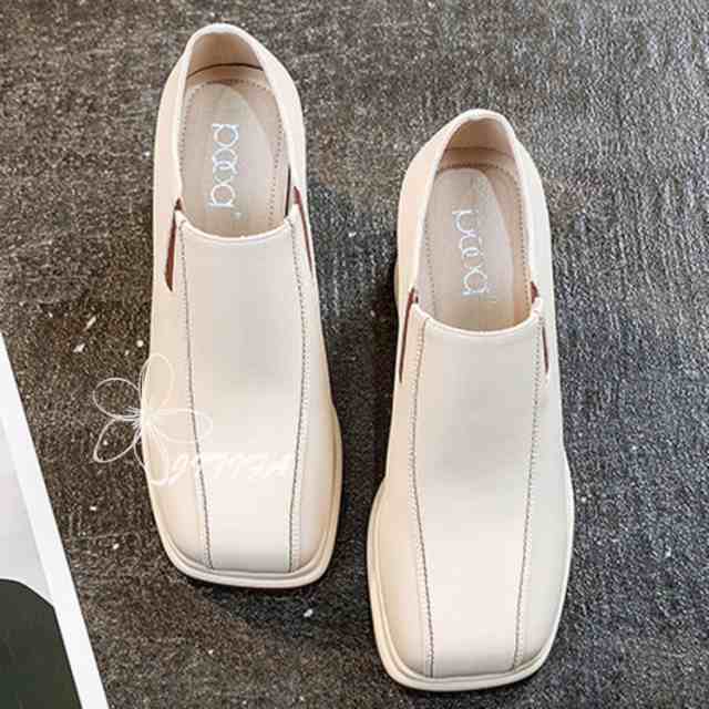 スクエアトゥ パンプス ハイヒール 前厚 ブーティ ブーティー レディース ショートブーツ 美脚 きれいめ ウェッジソール パンプス スリッポン 婦人靴 出張 敬老の日 プレゼント 通勤 皮靴 