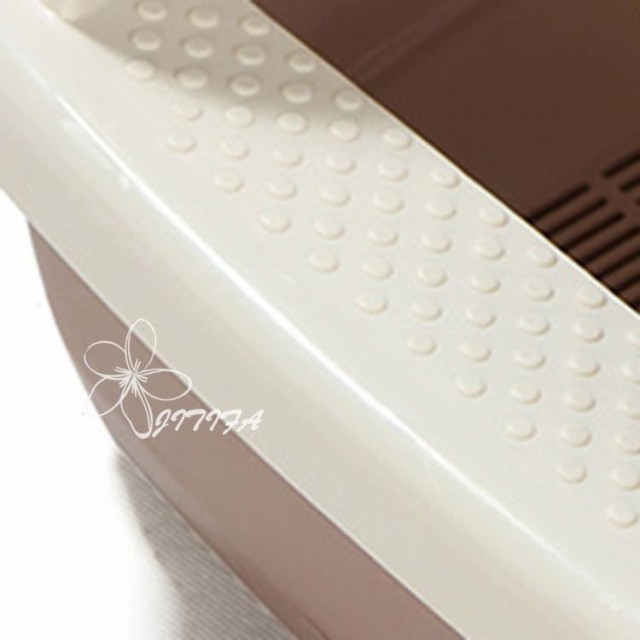 大型の猫ちゃんや複数飼いにも使える 大容量サイズの猫ちゃん用システムトイレ 猫 トイレ 猫トイレ 大容量 システムトイレ 大きめ トイレトレー 砂入れ オープンタイプ 丸洗い可能 おしゃれ 52*41*25cmサイズ 大 簡単掃除 清潔 飛散防止