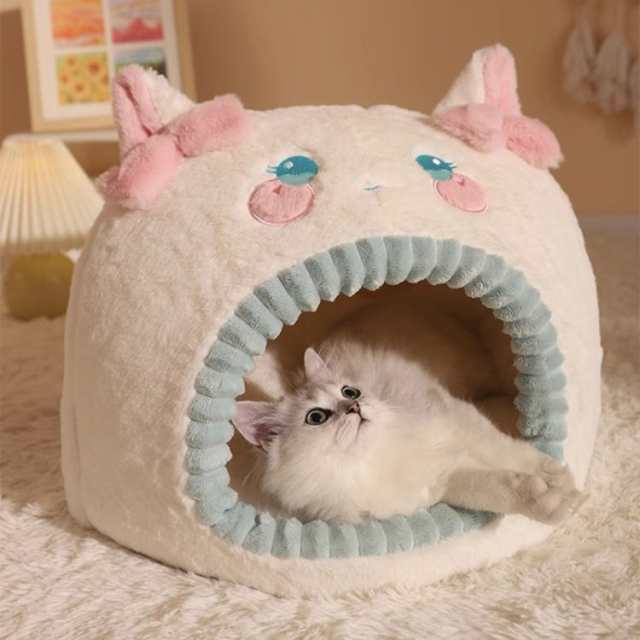 猫ベッド ドーム型 猫ハウス 冬 洗える ペットベッド 犬小屋 ドーム型 クッション ソファー ペットハウス 猫の家 おしゃれ ハウス 寒さ対策 暖かい いぬ ねこ 犬 猫 小型犬 ふわふわ 犬用ベッ
