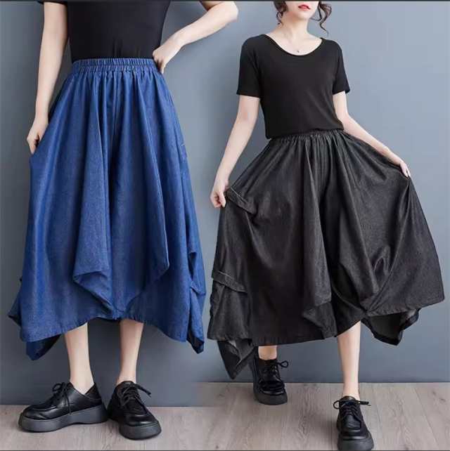デニムパンツ レディース 春ボトムス ウエストゴム こなれ感溢れる シンプルなデザイン デイリーに活躍すること間違いなし ストレスフリーな穿き心地